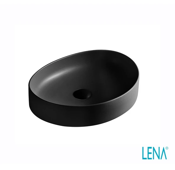 LENA TEZGAHÜSTÜ LAVABO (MAT SİYAH) EY-4713MS