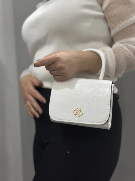 Beyaz cilt krash çanta - 2