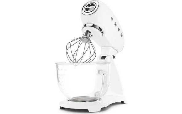 Smeg Komple Beyaz Hamur Karıştırma Makinesi Cam Kaseli