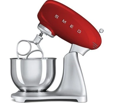 Smeg 50's Style Retro 4.8lt Red Stand Mikser SMF02RDEU
