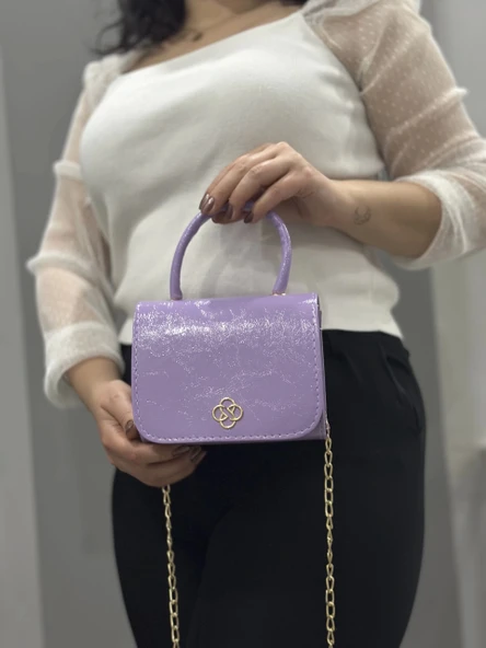 Lila cilt krash çanta - 2