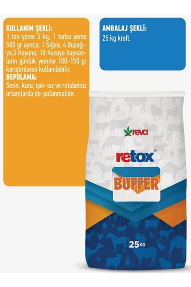 Hs Tarım Retox Buffer Toz Premiks Tamponlayıcı Premiks 25kg KRAFT - 2
