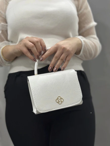 Beyaz cilt krash çanta - 5