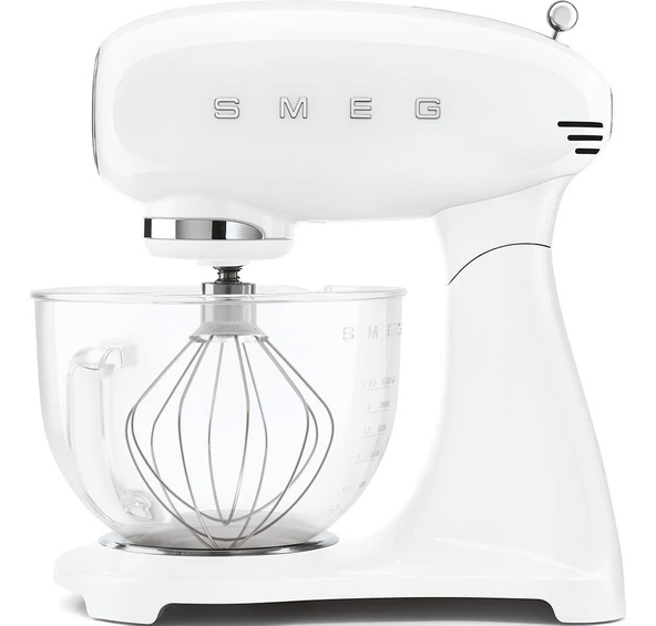 Smeg Komple Beyaz Hamur Karıştırma Makinesi Cam Kaseli - 3