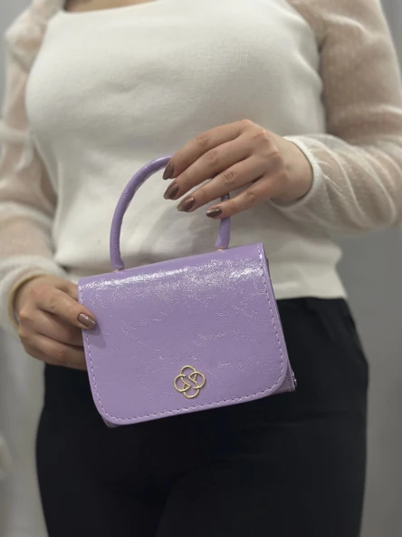 Lila cilt krash çanta - 6