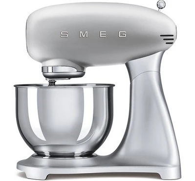 Smeg Yumuşak Başlangıç Fonksiyonu 50’s Style Gümüş Hamur Karıştırma Cihazı SMF02SVEU