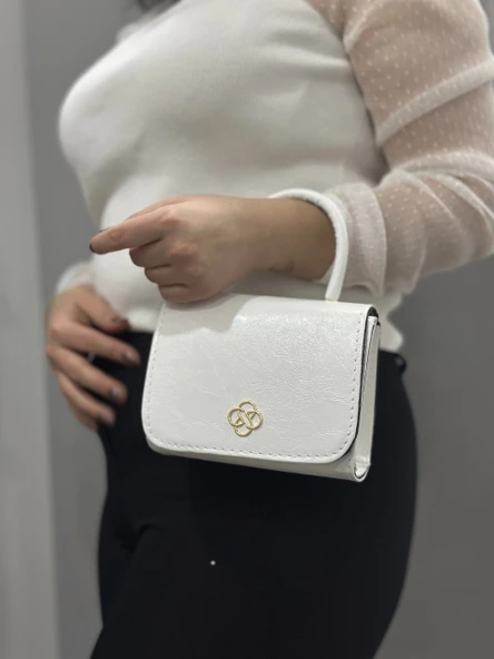 Beyaz cilt krash çanta - 4