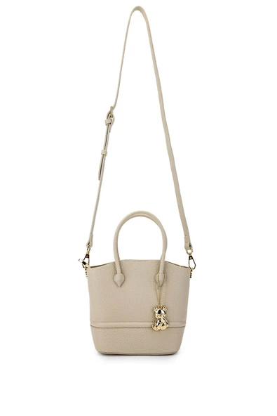 Kadın Vegan Bej Omuz Çanta - Resim 4