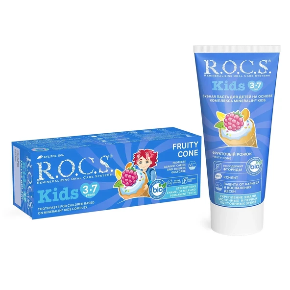 R.o.c.s.kids Diş Macunu 3-7 Yaş 35 Ml Meyve Külahı - Resim 3