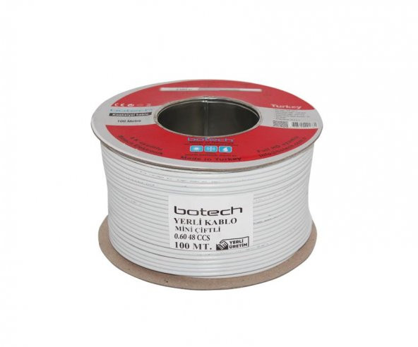 Botech Anten Kablosu 100 Metre Beyaz 48 Tel