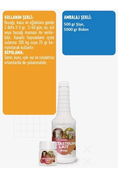 Hs Tarım Vetastrum Likit Bagışıklık Sistemi Güçlendirici Yem Katkı Maddesi 5000 GR - 6