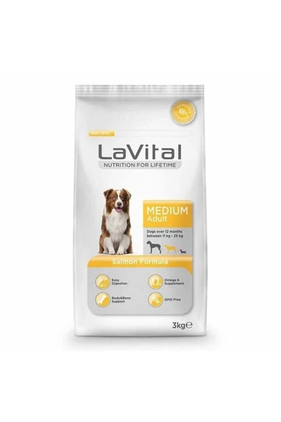 LAVITAL DOG MED ADULT SALM 3KG - 3