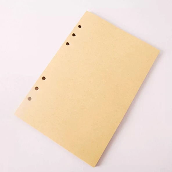 Yaprak Desenli Çizgisiz Deri Defter - 3