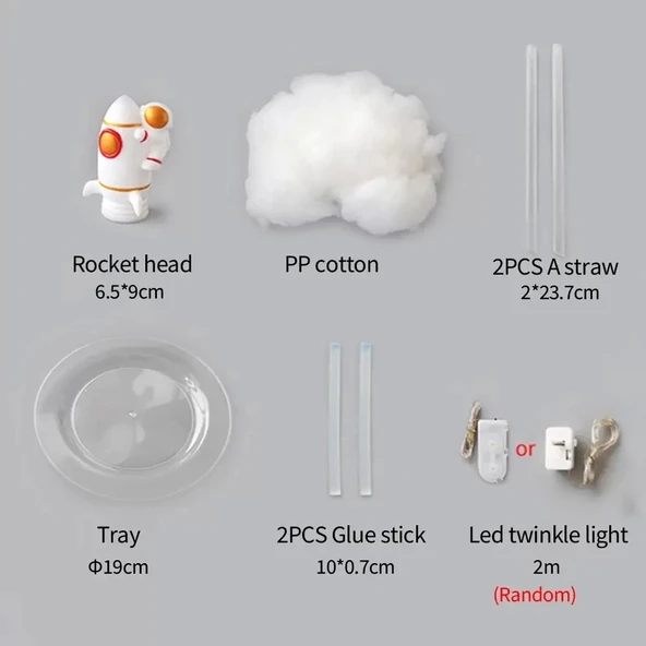 Uçan Astronot Tasarımlı Gece Lambası - Resim 3