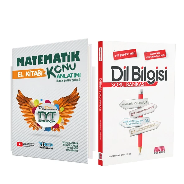 Yayın Denizi TYT Matematik Pro El Kitabı ve AKM Dil Bilgisi Soru Bankası Seti 2 Kitap