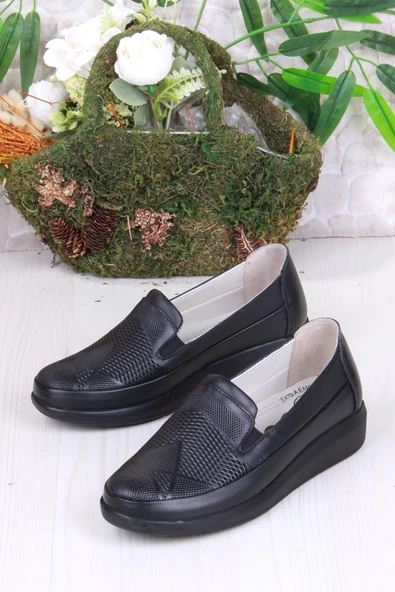 Mehmet Mete 217 Gnd Anatomik Rahat Esnek Hakiki Deri Kadın Ayakkabı - Resim 4