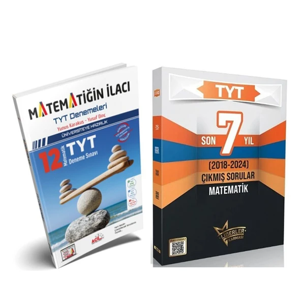 Acil Yayınları TYT Matematiğin İlacı Denemeleri ve Liderler Çıkmış Sorular Seti 2 Kitap