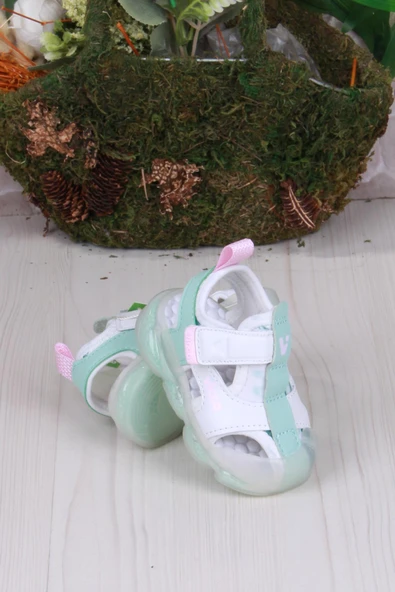 Vicco 332.E25Y.217 Live Beyaz İlk Adım Işıklı Kız Çocuk Sandalet - 4