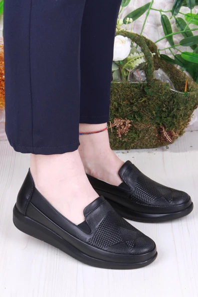 Mehmet Mete 217 Gnd Anatomik Rahat Esnek Hakiki Deri Kadın Ayakkabı - Resim 2