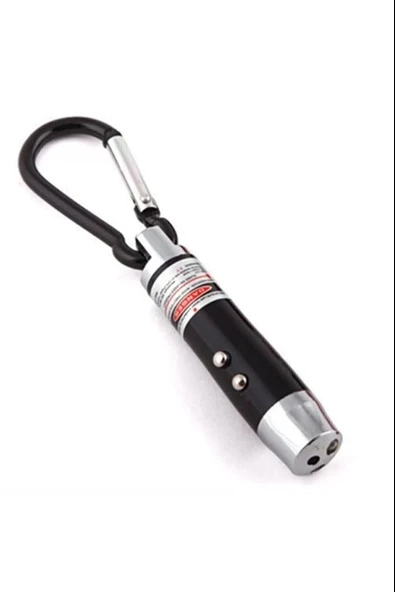 El Feneri Anahtarlık Işıklı Anahtarlık 3 Fonksyonlu Lazer Led Fener - 2