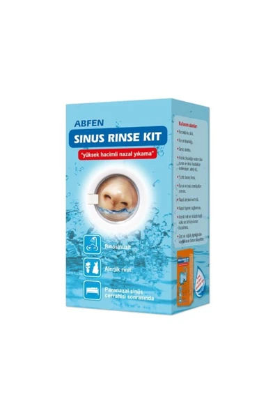 Abfen Farma Sinus Rinse Burun Yıkama Kiti 25x240 Ml