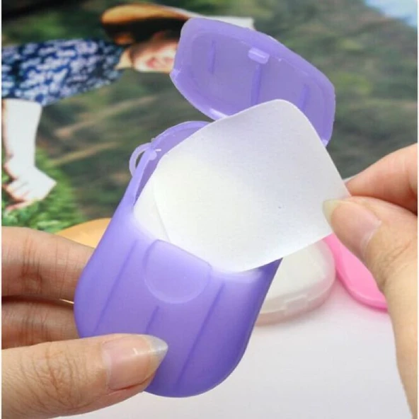 Brokoli Home Kağıt Sabun 4 Lü Pembe 80 Yıkama Sabun Elde Eriyen Sabun  Dezenfektan El Sabunu - Resim 3