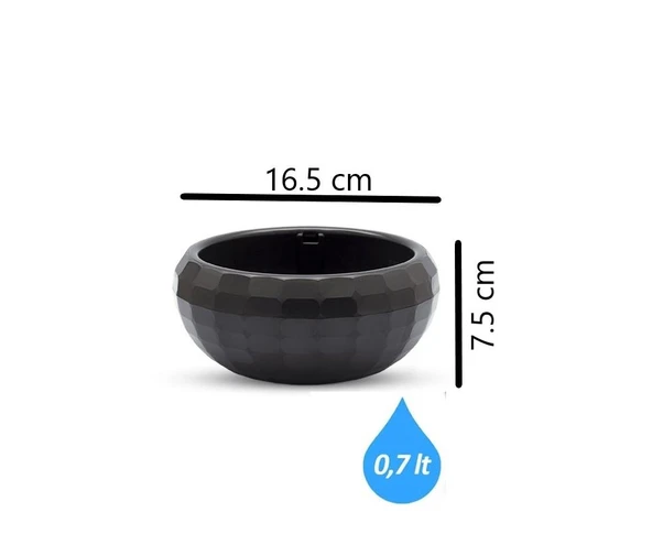 Omnipazar KRS-610 Dekoratif Küçük Aranjman Kaktus Sukulent Saksı 0.7 Litre - Resim 10