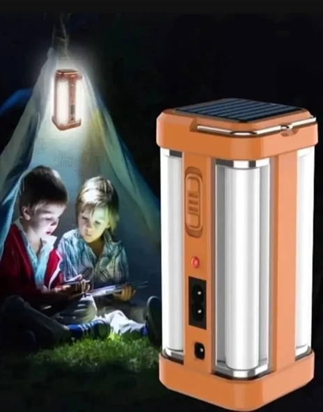P-1663 Güneş Enerjili Şarjlı Güçlü Işıldak - 8