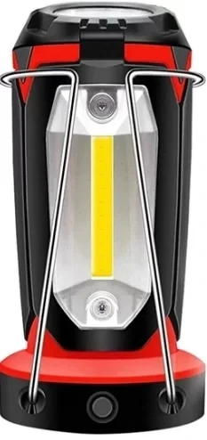 P-8801 Şarjlı Katlanabilir 3xcob Led+ 3w Led Çok Fonksiyonlu Kamp Feneri - 5