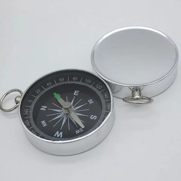 Mini Paslanmaz Alüminyum Pusula G442b - 2