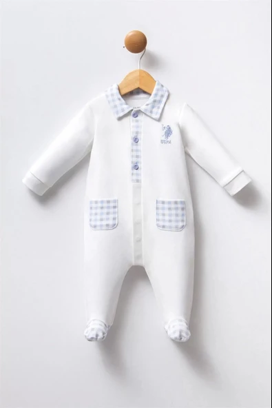 Eterelle U.s Polo Bebek Tulum Usb2257 Beyaz