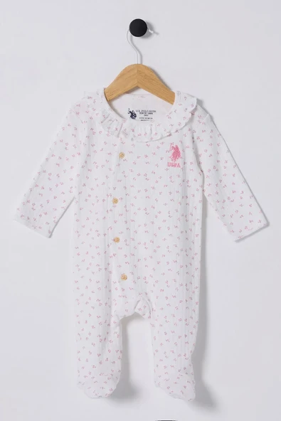 Eterelle U.s Polo Bebek Tulum Usb2435 Beyaz-pembe