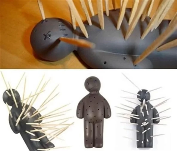 Özel Tasarım Adam Şeklinde Voodoo Kürdanlık - 3