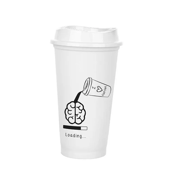 Kahve Bardağı - Kapaklı Beyaz 473 Ml - 4