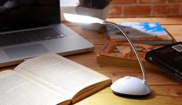 Masa Lambası Spiral Led  Kitap Okuma Işığı Pilli Model Led Lamba - 2