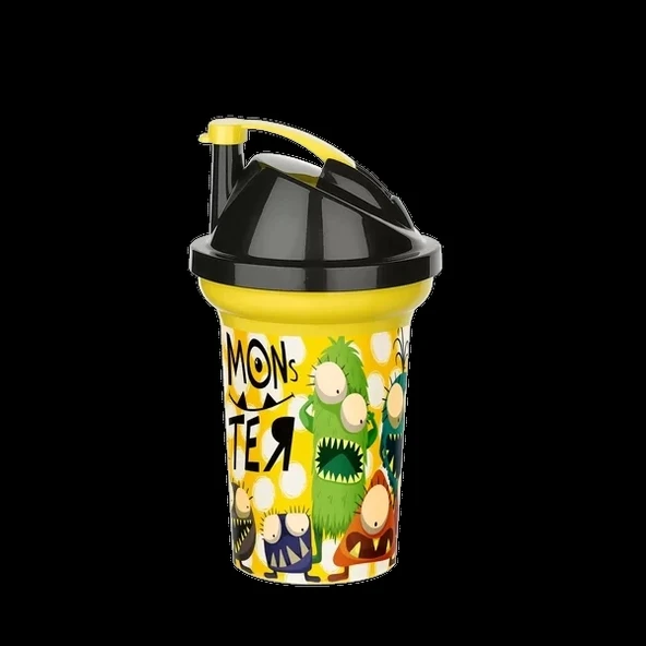 Tedy Pipetli Çocuk Içecek Bardağı Desenli Bardak 300ml - 5