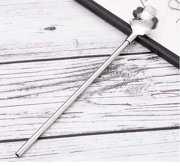 Paslanmaz Metal 2 Li Kaşıklı Pipet Fırça Seti - 5