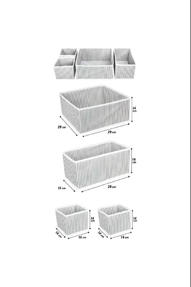 Çekmece Düzenleme Kutu Seti Organizer 4lü Set - Resim 2