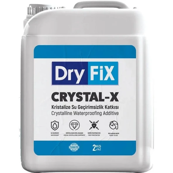 Dryfix Crystal-X Likit Kristalize Su Yalıtım Katkısı 30 Lt