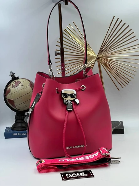 KARLLAGERFELD DERİTOZLU BUCKETBAG 24/36cm (6)
