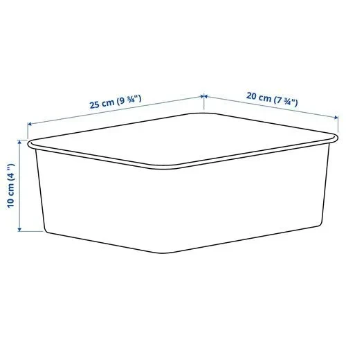 IKEA NOJIG DÜZENLEME SAKLAMA KUTUSU BEJ  20x25x10 cm - 5