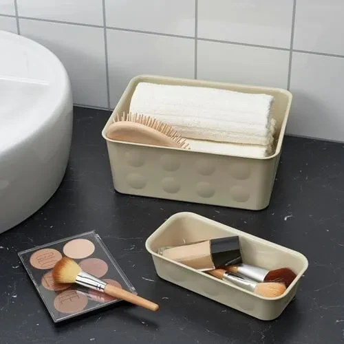 IKEA NOJIG DÜZENLEME SAKLAMA KUTUSU BEJ  20x25x10 cm - 4