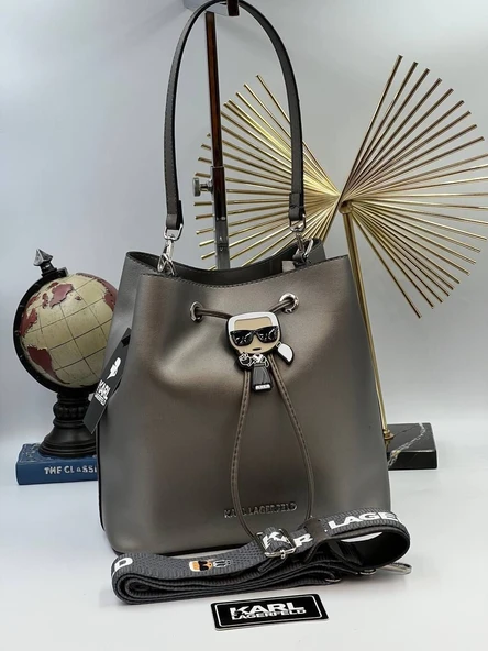 KARLLAGERFELD DERİTOZLU BUCKETBAG 24/36cm (8)