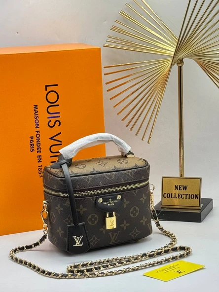 LOUIS VUITTON ZİNCİRLİ CLUTCH NEW  21/13 CM (3)
