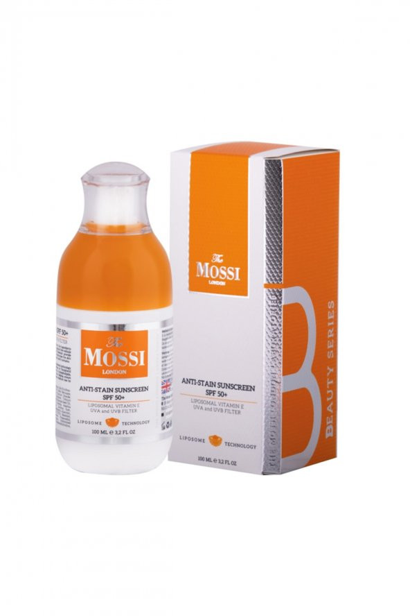 The Mossı Antı-Staın Sunscreen Spf 50+ Lıposomal Vıtamın E + Uva And Uvb Fılter 100 Ml