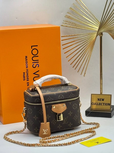 LOUIS VUITTON ZİNCİRLİ CLUTCH NEW  21/13 CM (1)