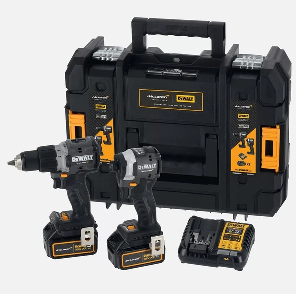 Dewalt X McLaren DCK200MP2T 18V XR 5.0 Ah Akülü Darbeli Matkap ve Tornavida Seti