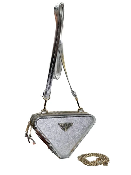 PRADA MINI PATENT POUCH SIZE 19/13 CM 4