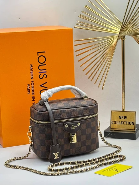 LOUIS VUITTON ZİNCİRLİ CLUTCH NEW  21/13 CM (2)