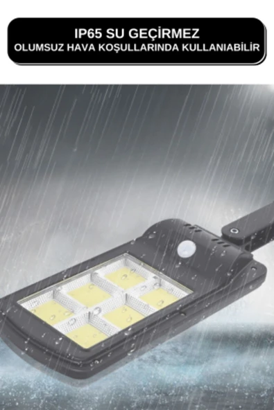 Jasper V-027 Solar Güneş Enerjili Kumandalı Hareket Sensörlü Aydınlatma - 6